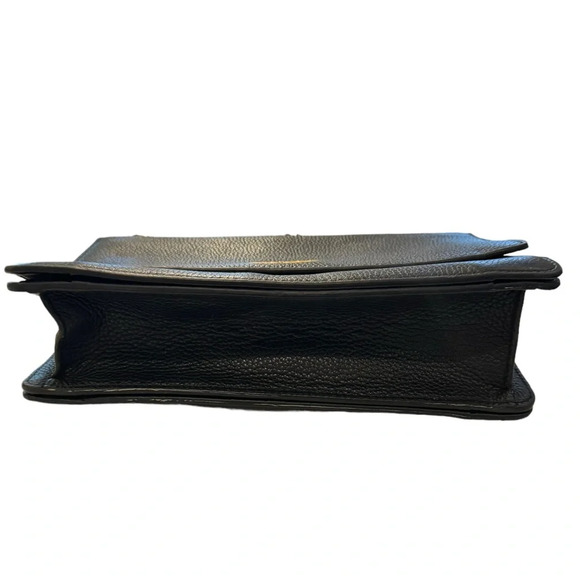 Tory Burch Medium Pebbled Britten Shoulder Flap Chain Bag - Picture 4 of 9